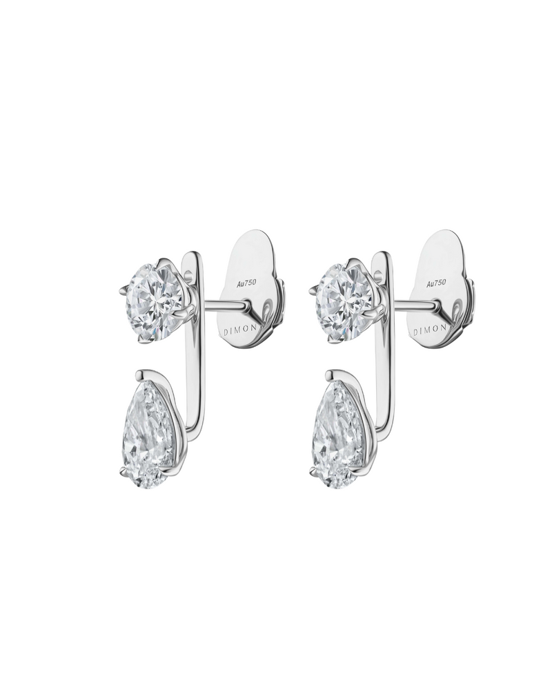 Round + Pear Gaia Earrings