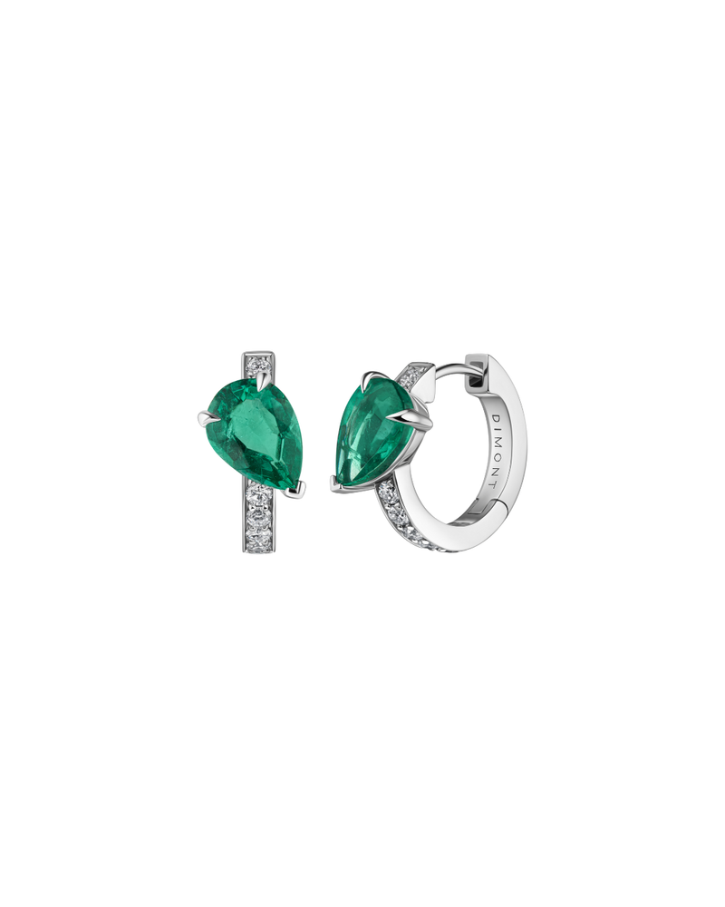 Val Emerald Mini Hoops