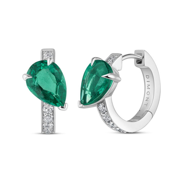 Val Emerald Mini Hoops