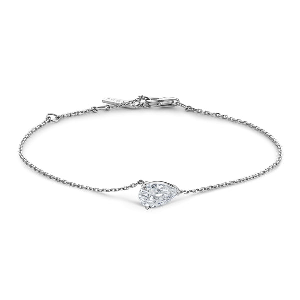 Pear Solitaire Bracelet