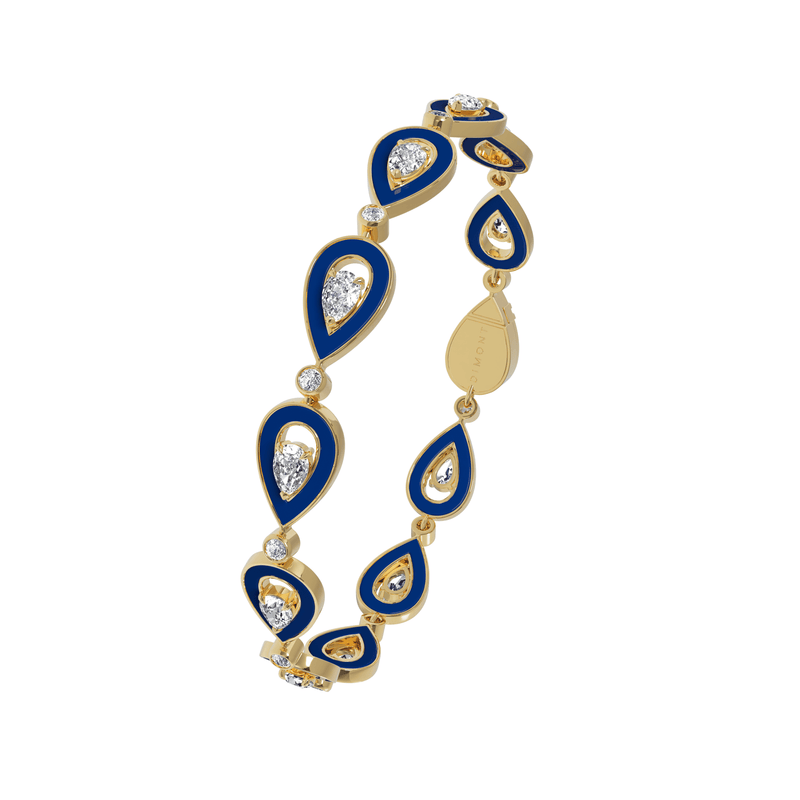 LAPIS LAZULI FULL MOTIF SYGNA BRACELET - Dimont Jewelry