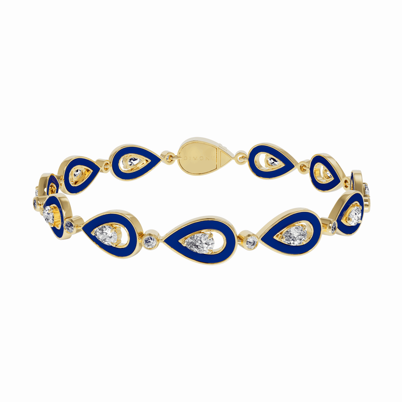 LAPIS LAZULI FULL MOTIF SYGNA BRACELET - Dimont Jewelry