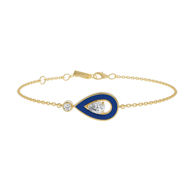 LAPIS LAZULI ONE MOTIF SYGNA BRACELET - Dimont Jewelry