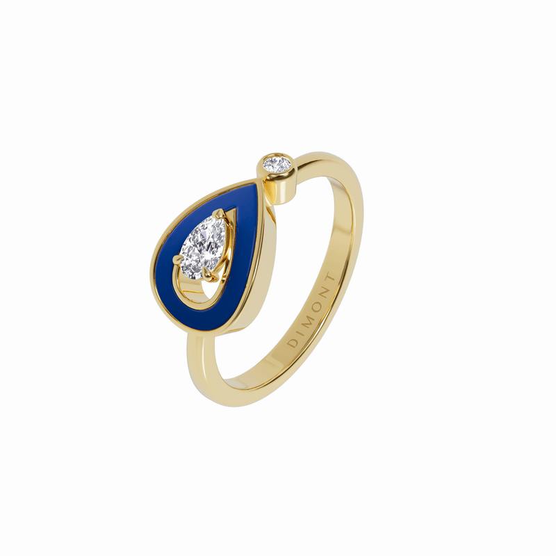 LAPIS LAZULI ONE MOTIF SYGNA RING - Dimont Jewelry