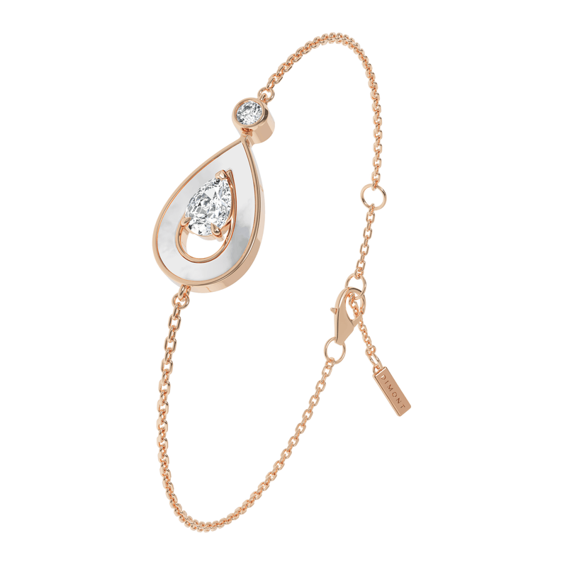 MOTHER OF PEARL ONE MOTIF SYGNA BRACELET - Dimont Jewelry