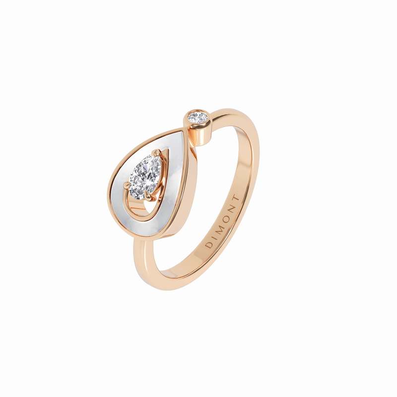 MOTHER OF PEARL ONE MOTIF SYGNA RING - Dimont Jewelry