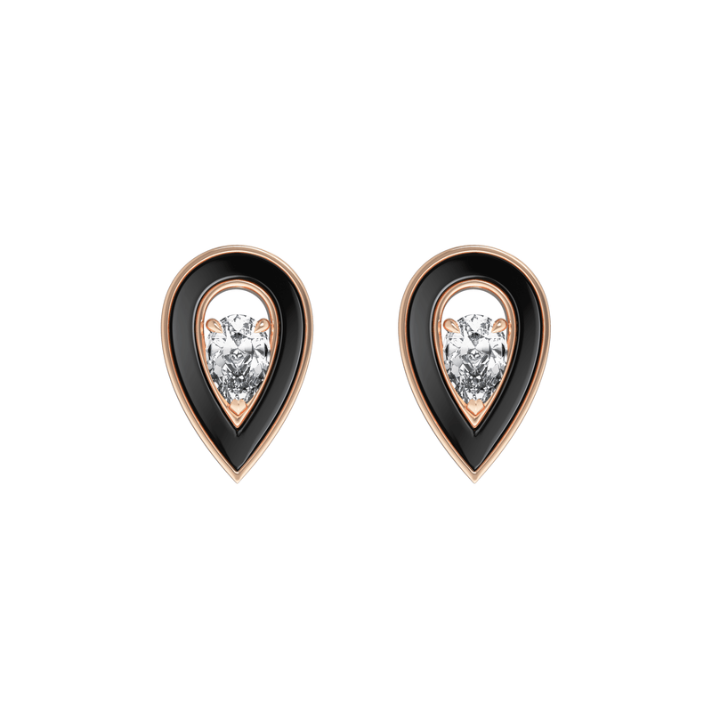 ONYX BIG SYGNA EARRINGS - Dimont Jewelry