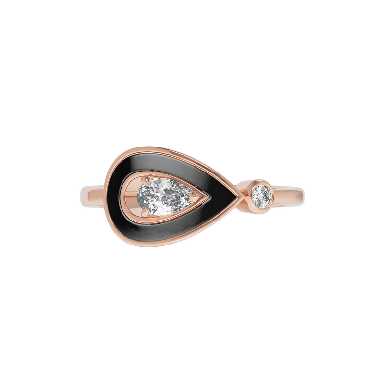 ONYX ONE MOTIF SYGNA RING - Dimont Jewelry