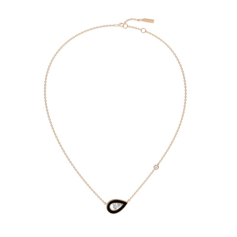 ONYX SINGLE MOTIF SYGNA NECKLACE - Dimont Jewelry